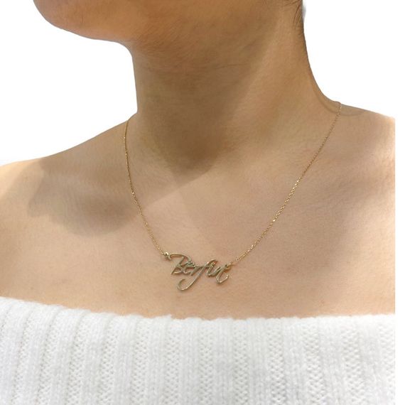 New Style Trend Name 925 Silver Name Necklace - photo 4