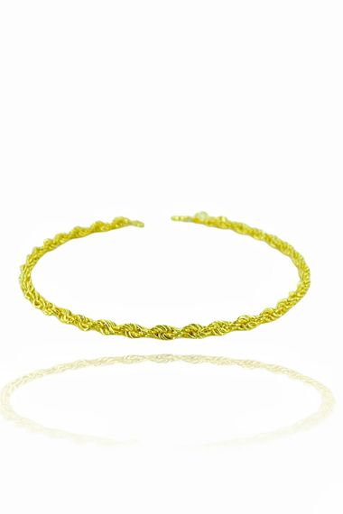 Twist Chain Gold Plated 925 Sterling Silver Bracelet - photo 3