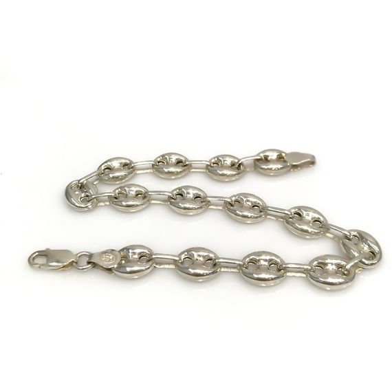 Чоловічий браслет з срібла 9 мм, без каміння, італійський спортивний стиль, ручна якість, подарункова упаковка, безкоштовний сервіс на рік