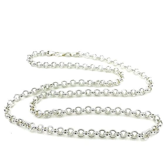 Круглий срібний чоловічий ланцюг без каміння 60 см, 20 г, 925 проби, закритий у подарункову упаковку - фото 2