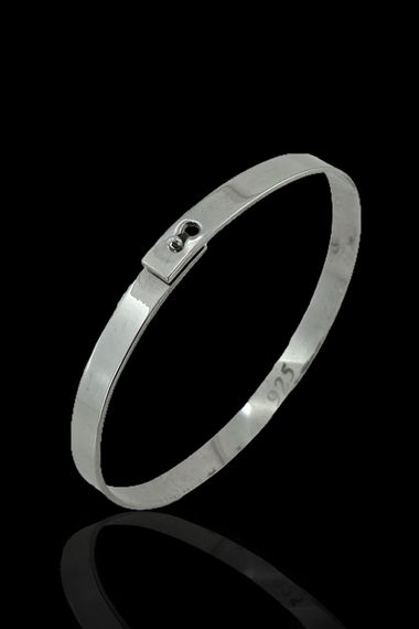 سوار الإسورة من الفضة الإسترليني عيار 925 - صورة 3