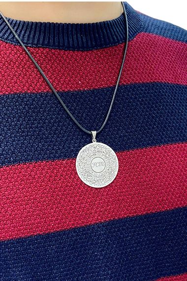 Медальйон з написом вашого імені та молитвою на 925-срібному ланцюжку, надвисока якість, ручна робота, вага 11,20 г, діаметр 40 мм - фото 4