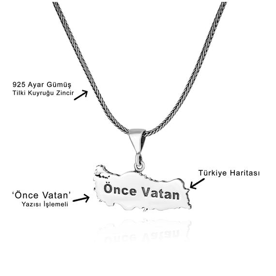 First Vatan Turkey 60 cm 925 Sterling Silver Necklace