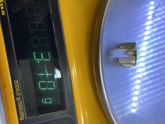 Кільце з 14-каратного золота з літерою N, високоякісна обробка, жовте золото, камінь: циркон, вага: 3,00 г - фото 4