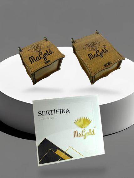 Ностальгічні золоті серйозні сережки з червоного золота 14k, патентована якість, 2.15 г, сертифікат QR, доставка за 3 дні - фото 3