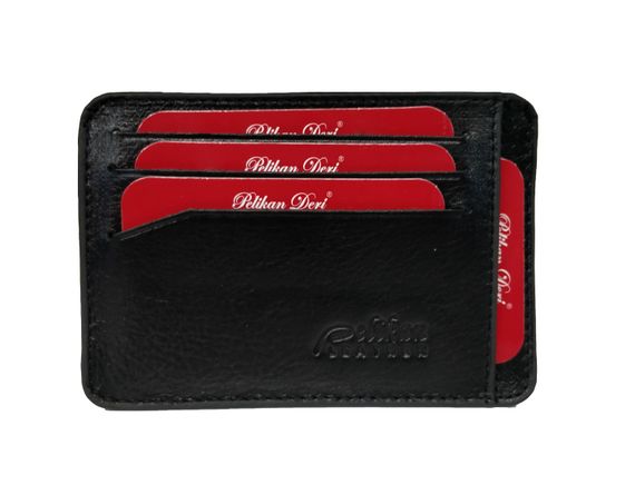 PEL-FL470 PELİKAN LEATHER CARD HOLDER (BLACK)