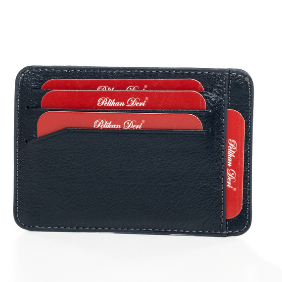 PEL-FL470 PELİKAN LEATHER CARD HOLDER (DARK BLUE)