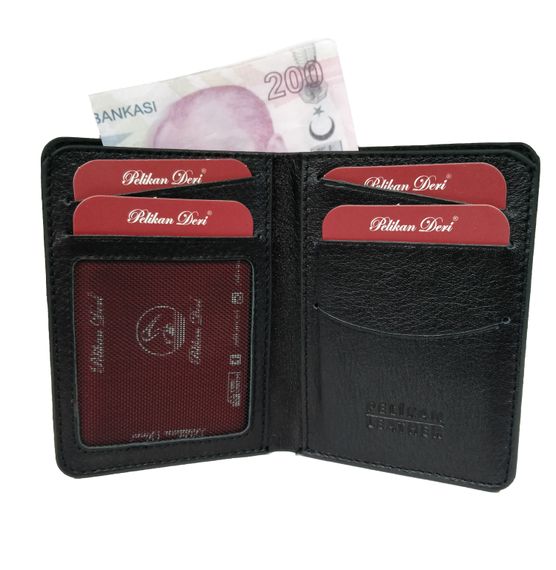 PEL-FL670 PELİKAN LEATHER MEN'S WALLET (BLACK) - photo 3