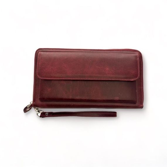 PEL-AT04G PELİKAN LEATHER PORTFOLIO WALLET (GREYZI CLARET RED) - photo 3