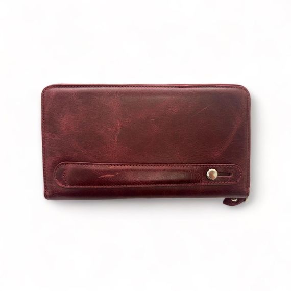 PEL-AT04G PELİKAN LEATHER PORTFOLIO WALLET (GREYZI CLARET RED) - photo 2