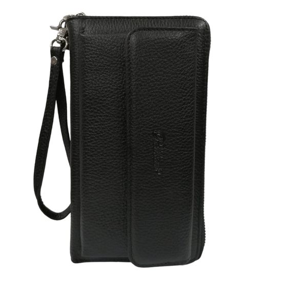 PEL-AT04 PELİKAN LEATHER PORTFOLIO WALLET (BLACK) - photo 1