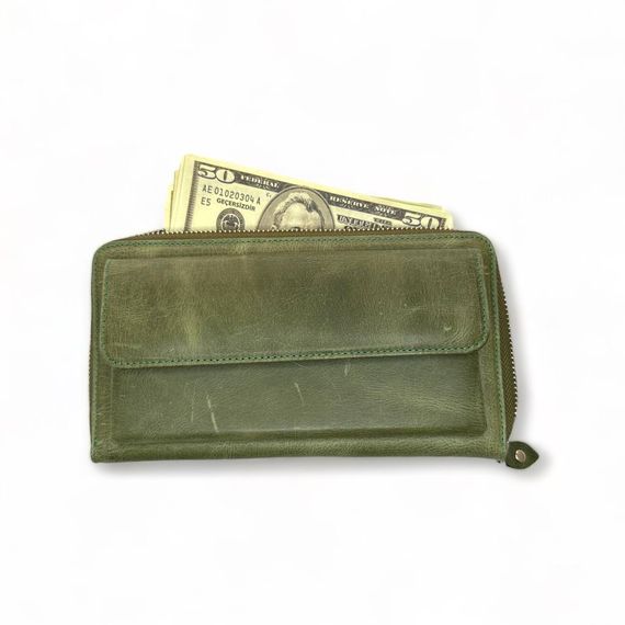 PEL-AT04G PELICAN LEATHER PORTFOLIO WALLET (GREY GREEN) - photo 5