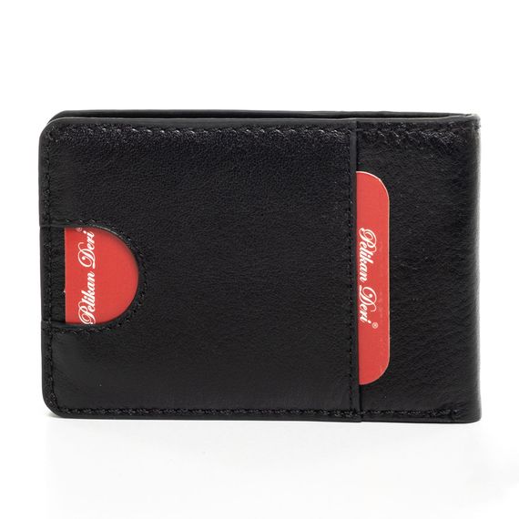 PEL-FL2701 PELİKAN LEATHER MEN'S WALLET (BLACK) - photo 2