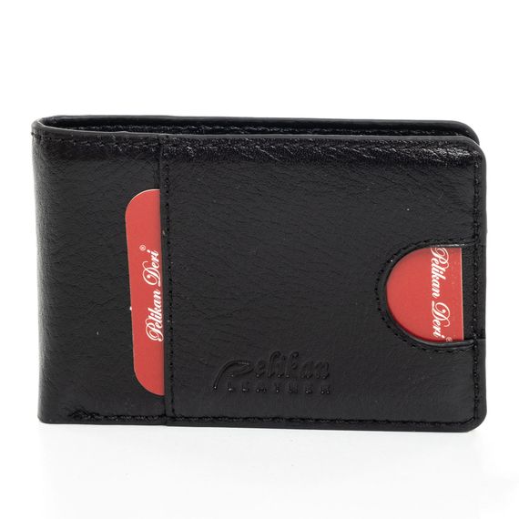 PEL-FL2701 PELİKAN LEATHER MEN'S WALLET (BLACK) - photo 1