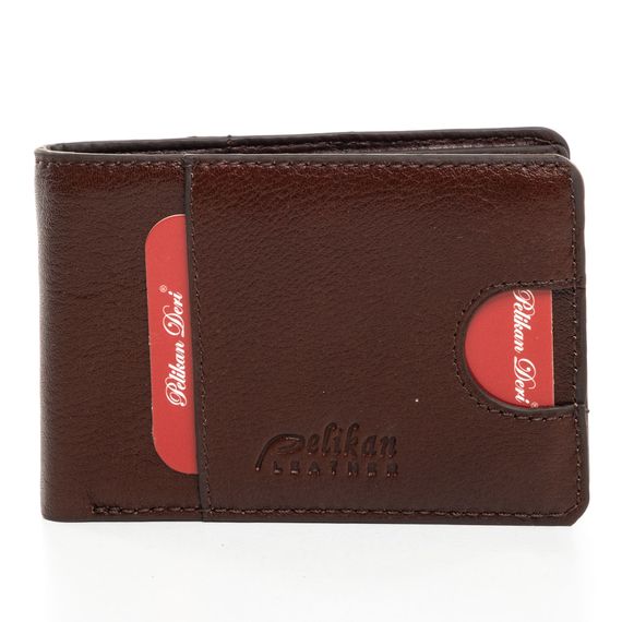 PEL-FL2701 PELIKAN LEATHER MEN'S WALLET (BROWN) - photo 1