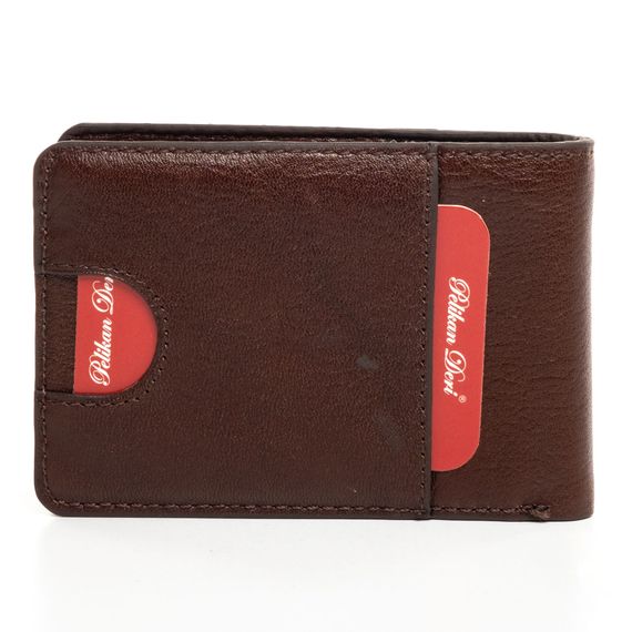 PEL-FL2701 PELIKAN LEATHER MEN'S WALLET (BROWN) - photo 3