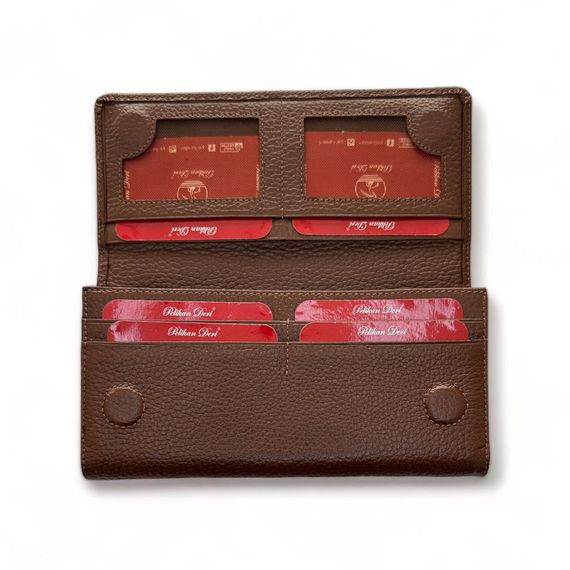 PEL-AT479 PELİKAN LEATHER COMFORTABLE WALLET (UNİSEX-BROWN) - photo 4