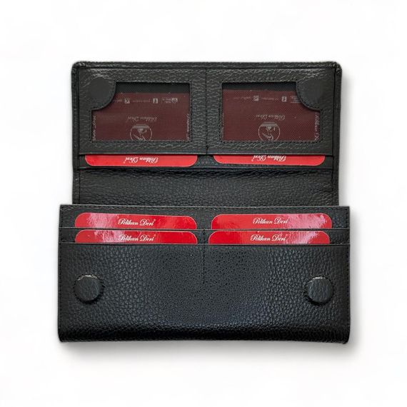 PEL-AT479 PELİKAN LEATHER COMFORTABLE WALLET (UNİSEX-BLACK) - photo 4