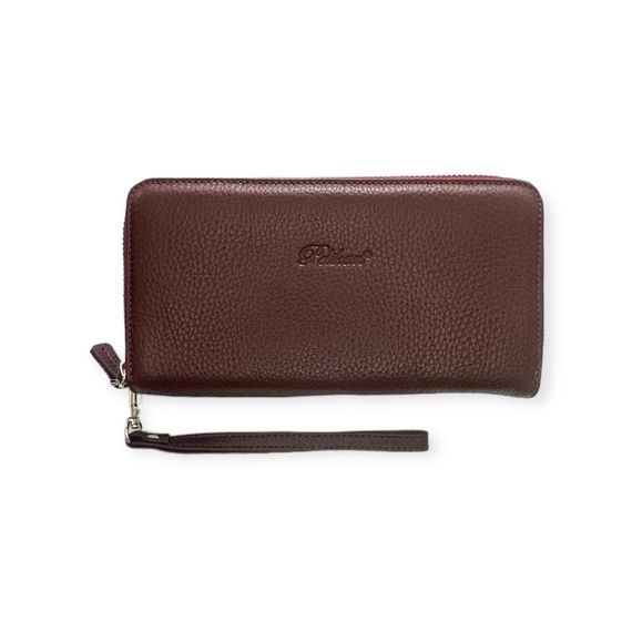 PEL-AT07 PELICAN LEATHER DOUBLE (DOUBLE) ZIPPER WALLET (UNİSEX-Burgundy) - photo 3