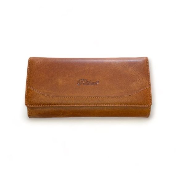 PEL-AT479G PELİKAN LEATHER COMFORTABLE WALLET (UNİSEX-GRAY-TABA) - photo 1