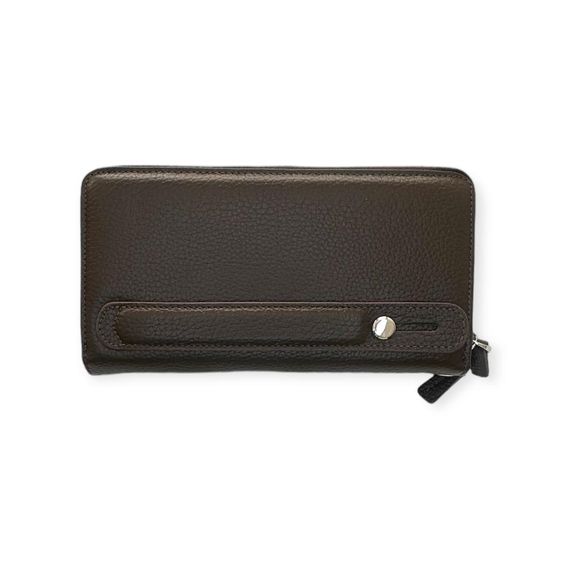 PEL-AT07 PELICAN LEATHER DOUBLE (DOUBLE) ZIPPER WALLET (UNİSEX-BROWN) - photo 2