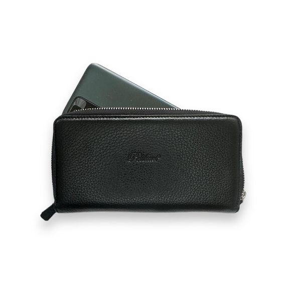 PEL-AT07 PELIKAN LEATHER DOUBLE (DOUBLE) ZIPPER WALLET (UNİSEX-BLACK) - photo 4