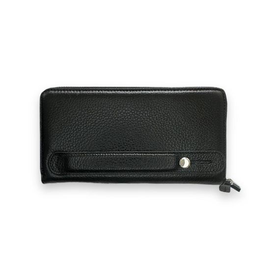 PEL-AT07 PELIKAN LEATHER DOUBLE (DOUBLE) ZIPPER WALLET (UNİSEX-BLACK) - photo 2