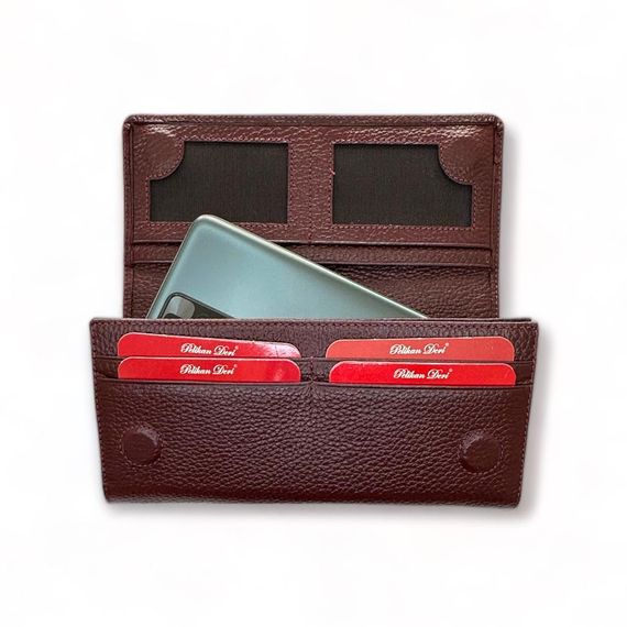 PEL-AT479 PELİKAN LEATHER COMFORTABLE WALLET (UNİSEX-Burgundy) - photo 3