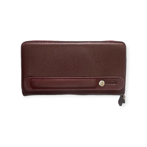 PEL-AT07 PELICAN LEATHER DOUBLE (DOUBLE) ZIPPER WALLET (UNİSEX-Burgundy) - photo 2