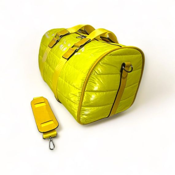 PEL-MS3502 PELICAN LEATHER PARACHUTE FABRIC HAND SUITCASE (YELLOW) - photo 1