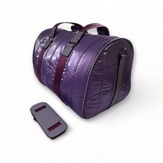 PEL-MS3502 PELICAN LEATHER PARACHUTE FABRIC HAND SUITCASE (PURPLE) - photo 1