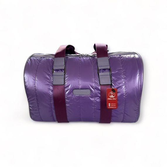 PEL-MS3502 PELICAN LEATHER PARACHUTE FABRIC HAND SUITCASE (PURPLE) - photo 2