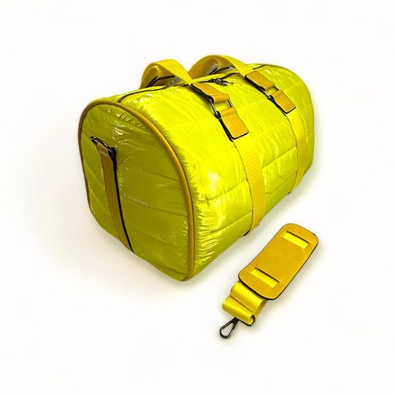 PEL-MS3502 PELICAN LEATHER PARACHUTE FABRIC HAND SUITCASE (YELLOW) - photo 4