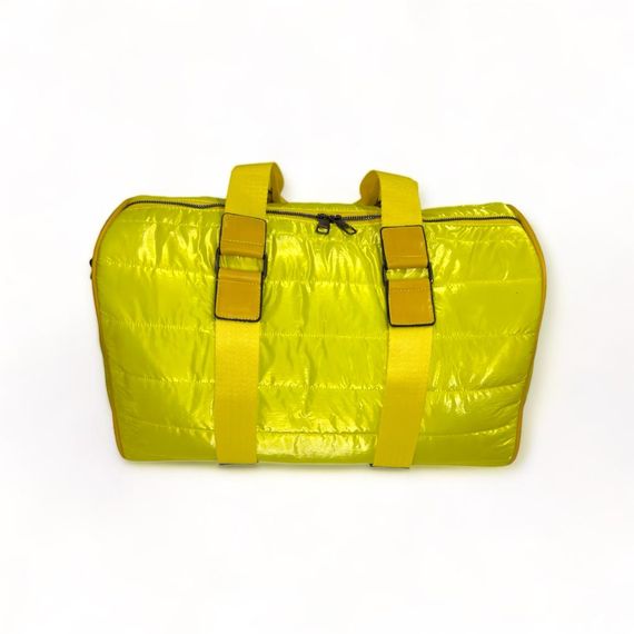 PEL-MS3502 PELICAN LEATHER PARACHUTE FABRIC HAND SUITCASE (YELLOW) - photo 3