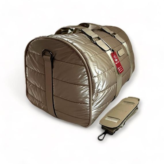 PEL-MS3502 PELICAN LEATHER PARACHUTE FABRIC HAND SUITCASE (MINK) - photo 5