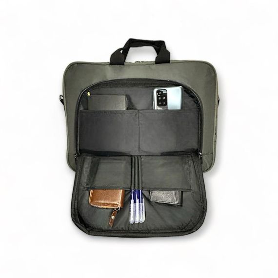 PEL-DNZ01 PELIKAN LEATHER LAPTOP BAG (GREY) - photo 4