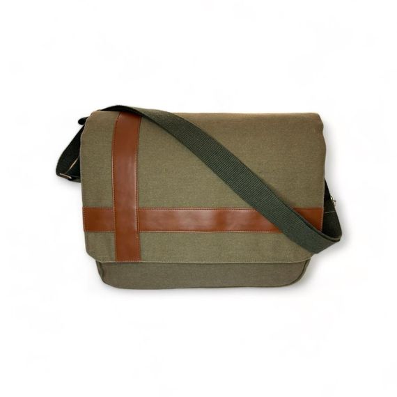 PEL-KE3502 PELICAN LEATHER MAILMAN BAG (LIGHT GREEN) - photo 1