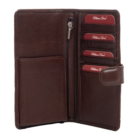 PEL-AT176T PELICAN LEATHER LUXURY PHONE CASE & WALLET (BROWN) - photo 1