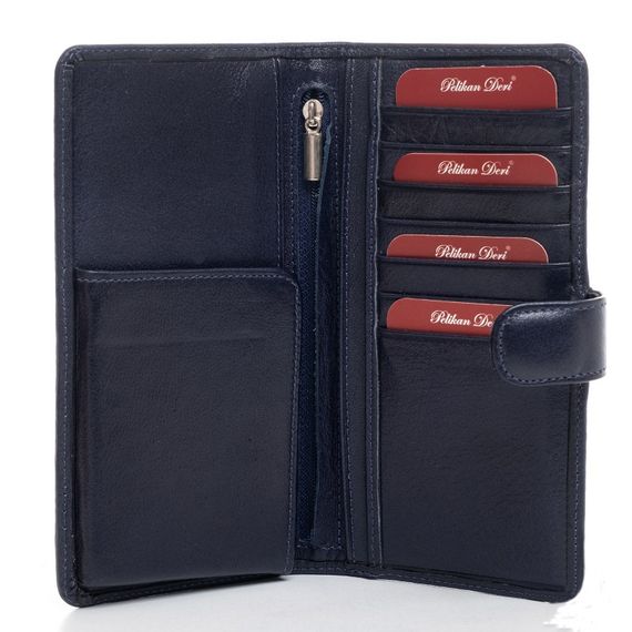 PEL-AT176T PELICAN LEATHER LUXURY PHONE CASE & WALLET (DARK BLUE) - photo 1