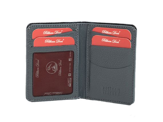 PEL-FL670 PELİKAN LEATHER MEN'S WALLET (GREY) - photo 1