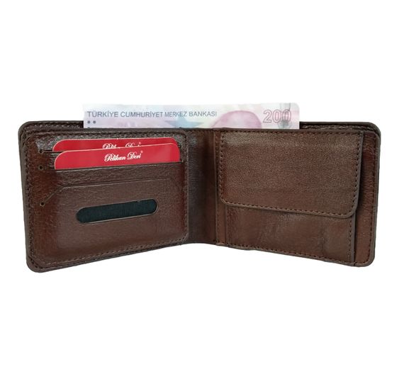 PEL-FL704 PELIKAN LEATHER MEN'S WALLET (BROWN) - photo 1