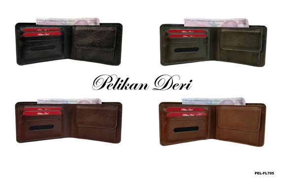 PEL-FL705 PELİKAN LEATHER MEN'S WALLET (GREY) - photo 5