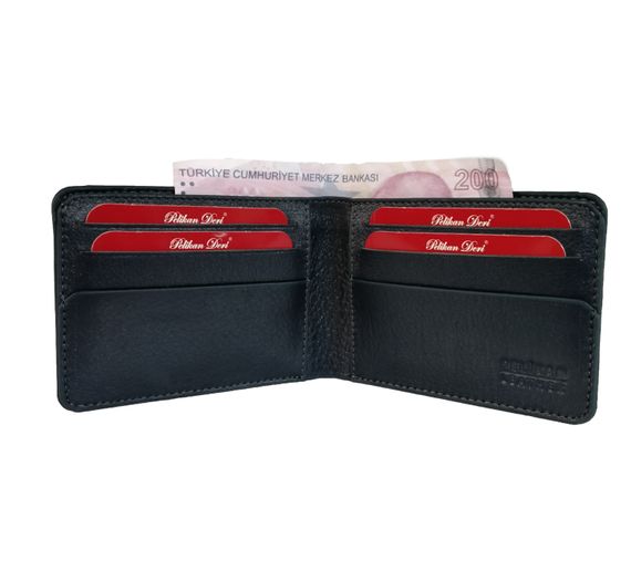 PEL-FL805 PELİKAN LEATHER MEN'S WALLET (BLACK) - photo 3