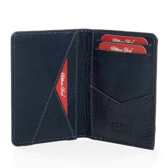 PEL-FL2401 PELİKAN LEATHER MEN'S WALLET (DARK BLUE) - photo 1