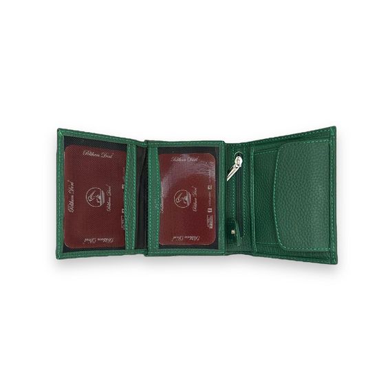 PEL-AT139 PELİKAN LEATHER MEN'S WALLET (GREEN) - photo 5