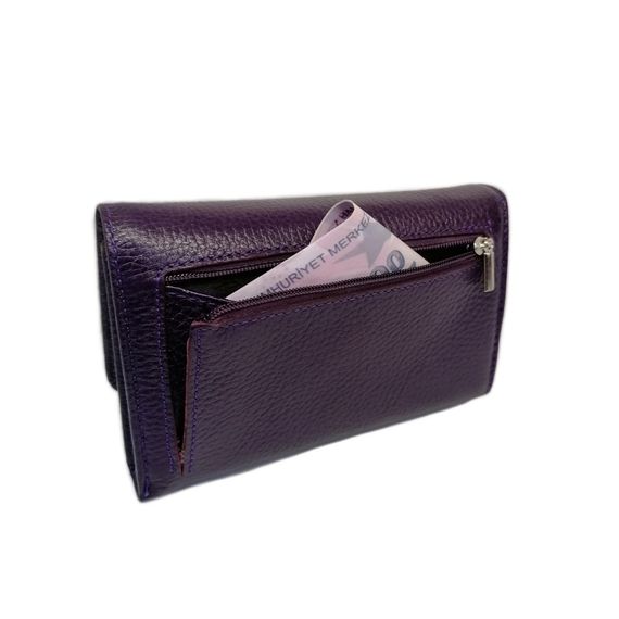PEL-AT432 PELICAN LEATHER WOMEN'S WALLET (PURPLE) - photo 3