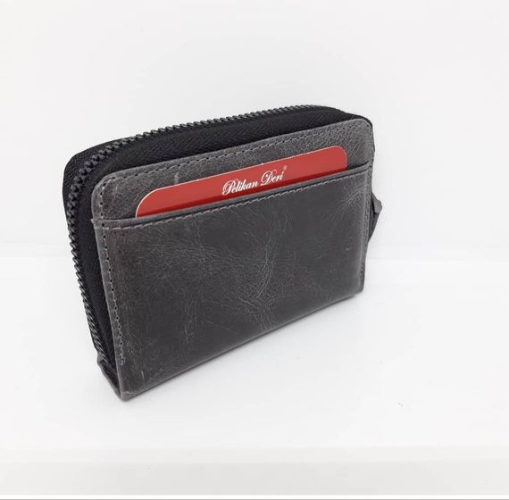 PEL-AT01G PELİKAN DERİ GREYZİ ACORDİON FEARFUL (GRİ) - photo 2