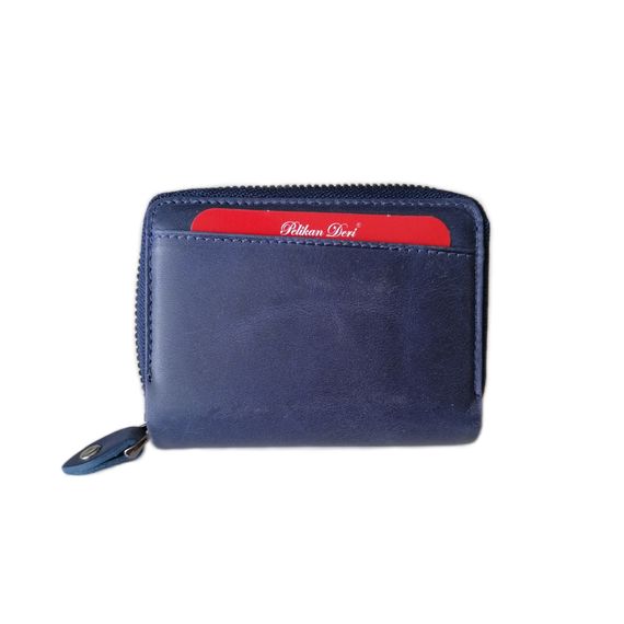PEL-AT01G PELICAN LEATHER GRAY ACCORDION CARD HOLDER (DARK BLUE) - photo 2