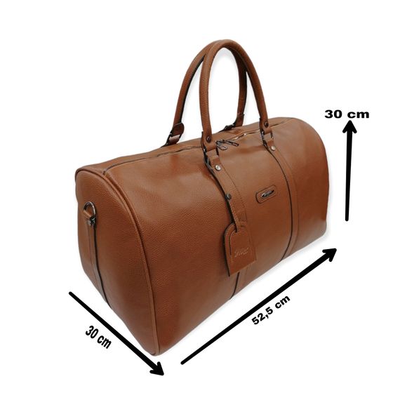 PELIKAN LEATHER TRAVEL HANDbag (TABA COLOR) - photo 2