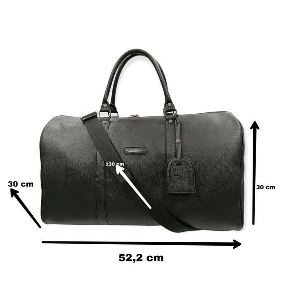 PELIKAN LEATHER TRAVEL HANDbag (BLACK COLOR) - photo 4